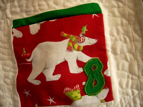 quilted advent calendar.
