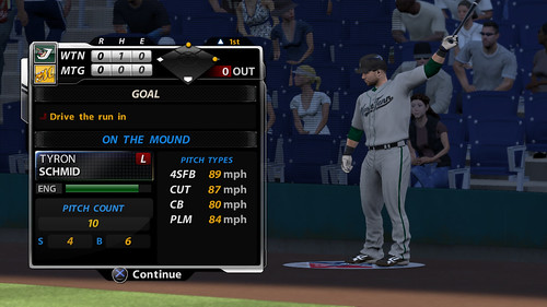 MLB 09 The Show screenshot - RTTS Goal Pres