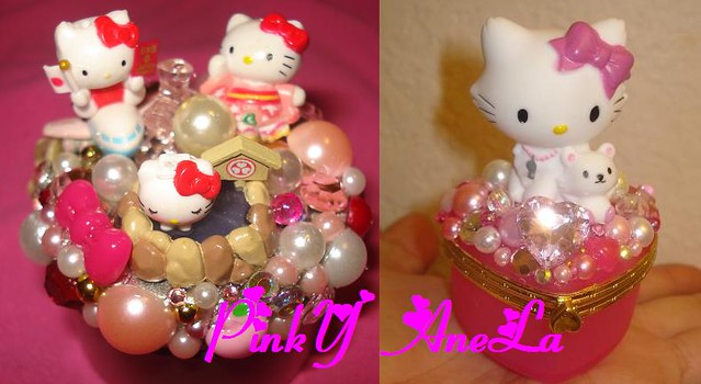 ★Mini Hello Kitty and Charmmy Kitty Jewelry Boxes Made by Me★