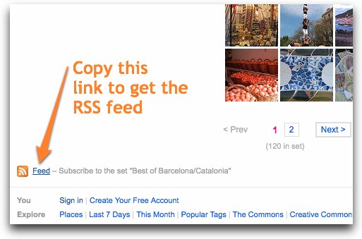 What Is The Rss Url For The Desired Flickr Photo Feed