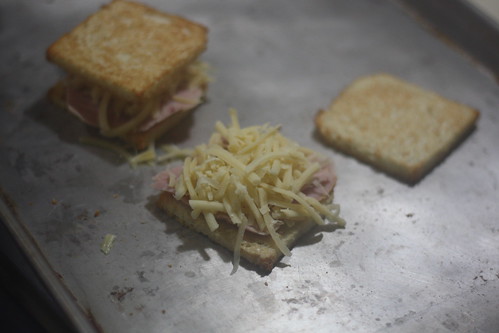 assembling sandwiches