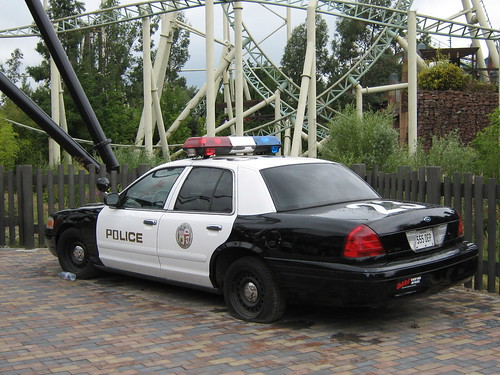 saw thorpe park logo. Thorpe Park Police Car.