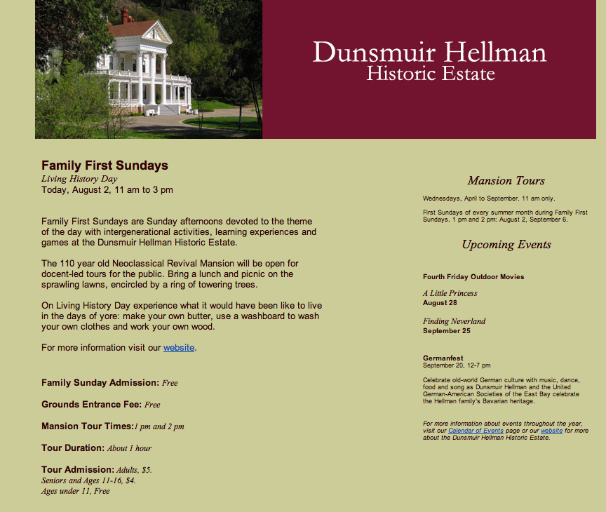 The Dunsmuir Estate's Bait and Switch Admission Scam