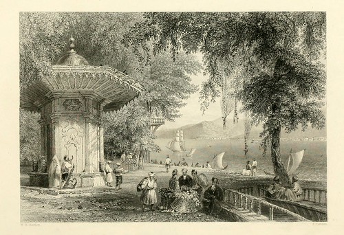 023- Istenia cerca de Therapia-Las bellezas del Bosforo 1838-W.H. Bartlett