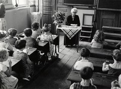 Schoolklas begin jaren '50 / Dutch classroom a...