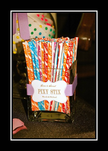 Pixy Stix Wedding Candy Buffet