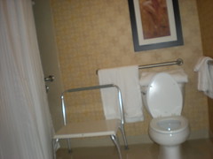 Our accessible bathroom at the Las Vegas Hilton