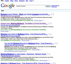 The Search Results that showed every page had ...