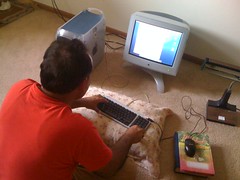 Pakistani neighbor using the PowerMac G4