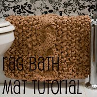 rag bath mat tutorial