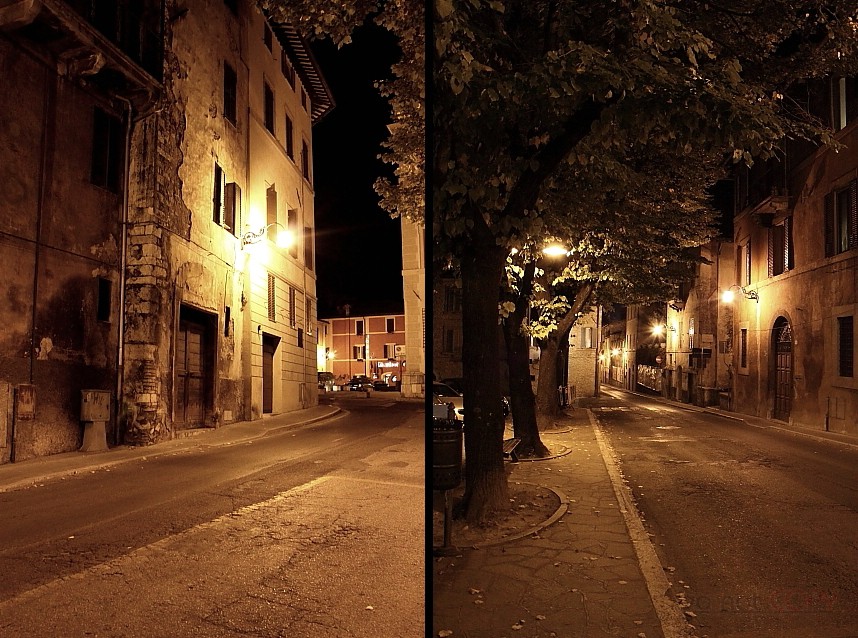 Spoleto in the night