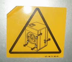 Warning for escaping metal fittings?