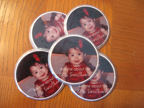 Little Sweetheart fundraising contest campaign buttons