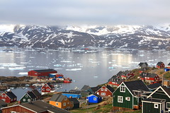 The Village of Tasiilaq Greenland