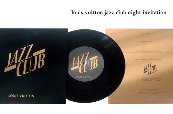 Louis Vuitton Jazz Night Invitation
