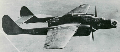 Warbird picture - Northrop P-61 Black Widow,radar dish visible