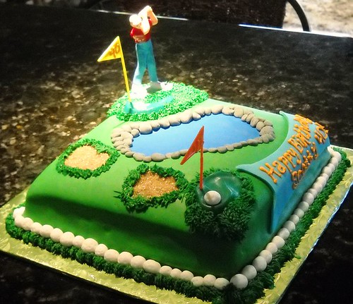 40th birthday golf cake pictures