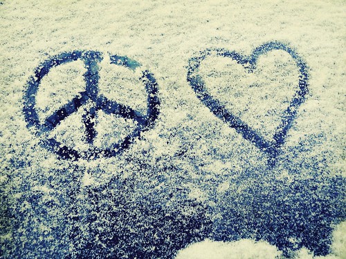 peace and love hearts. peace+love.