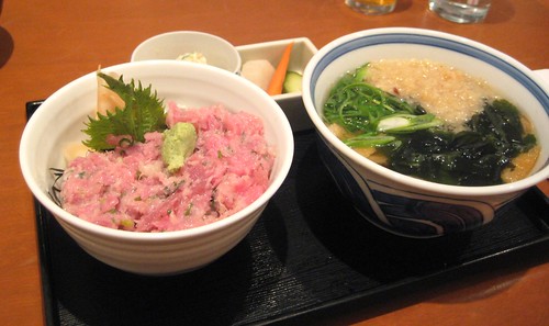 Negi-toro Don & Udon Noodle Soup @ Torafuku Restaurant by you.