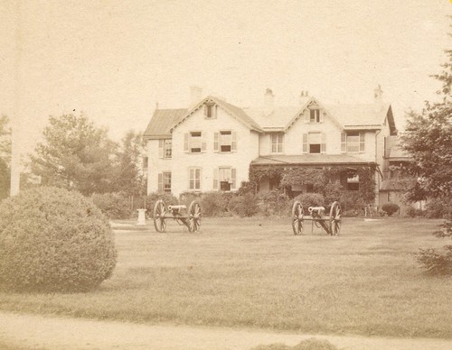 (Figure 1) Cottage in the summer months, late 1860s.