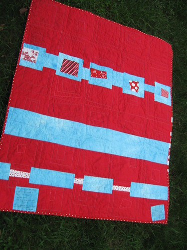 back of the baby quilt