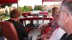 Riding on the open sightseeing deck. O' Leary's Fire Truck Tours. Chicago Illinois. Tuesday, july 14th 2009.
