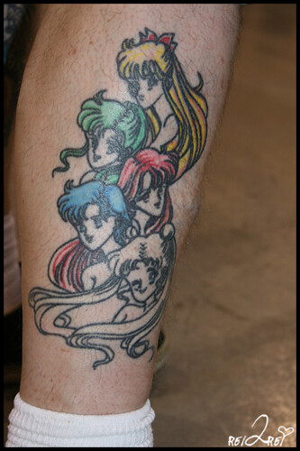 sailor moon tattoo. A Sailor Moon tattoo.