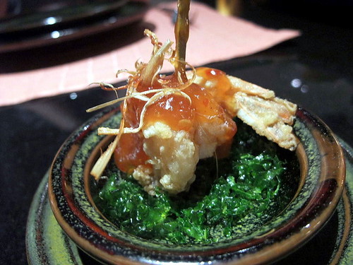 Amouse Bouche: Cripsy Fried Prawns with Tamarind Sauce
