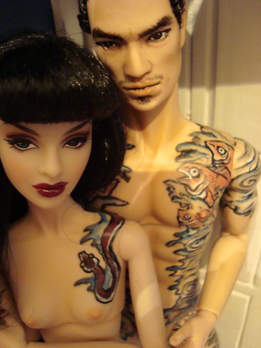 hot couple yakuza tattoo