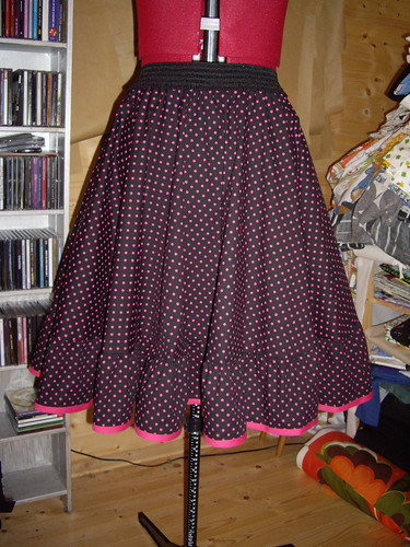 Spotty circle skirt