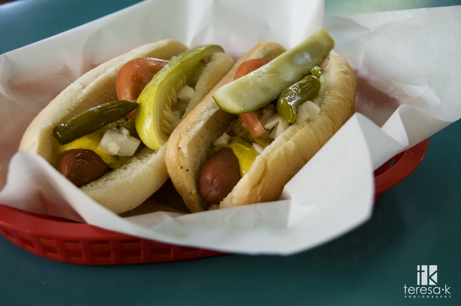 Yummy Chicago Dog, Chicago style, Wrigley Field, Chicago Illinois by Teresa Klostermann of Teresa K photography