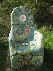 Mosaic chair by Waschbear