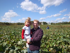 Dad & Lilli In The Pumpkin Patch