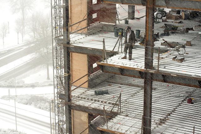 snowstorm construction