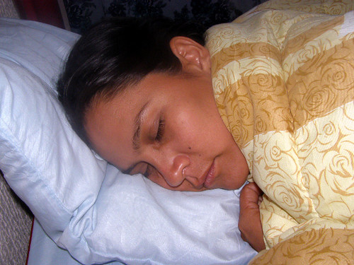 sleeping woman