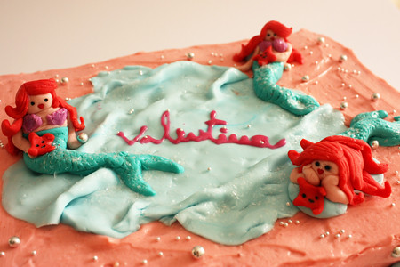 little mermaid birthday cake 