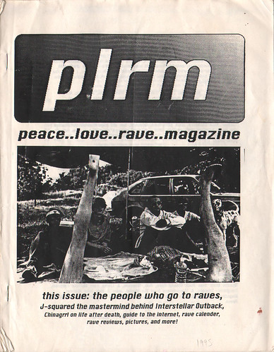a 1995 issue of Clevelands P.L.R.M. (Peace, Love, Rave Magazine)