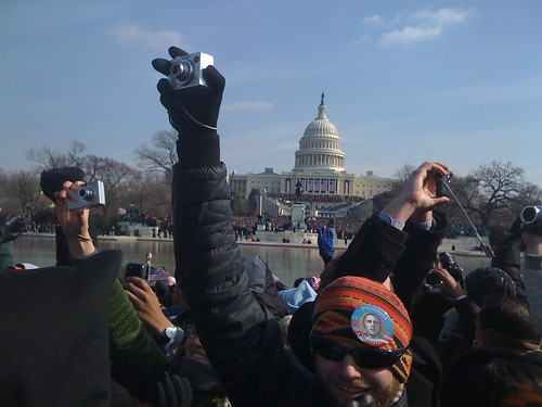 People taking pictures on President Obamas inauguration day, January 20, 2009, by eppink, Creative C