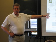 Glenn Cannon making a presentation on 4.17.09 in Berea