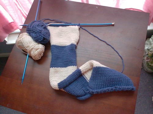 Mark Cohen RENT musical Broadways scarf in Knit Picks Main Line knitting yarn