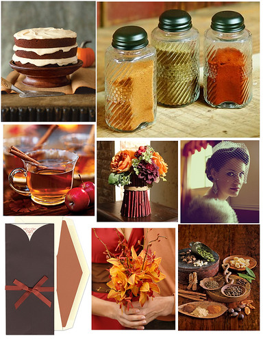 themed wedding presents a color palette that is quite tasteful for fall