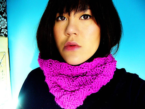 Chunky textured cowl by you.