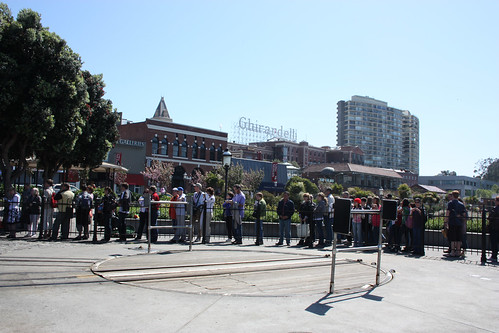 Line Up for the Cable Car