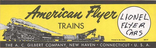 American Flyer box label by d.d. tinzeroes