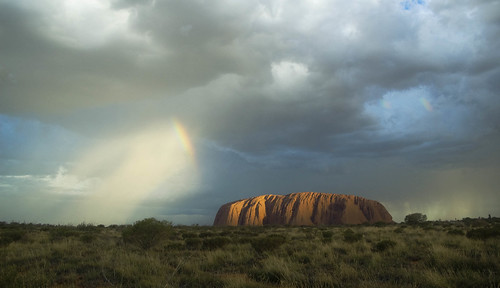 Uluru's rainbow