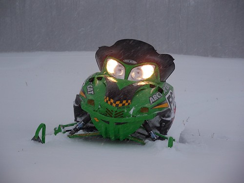 Playing in the snow · Arctic Cat F6