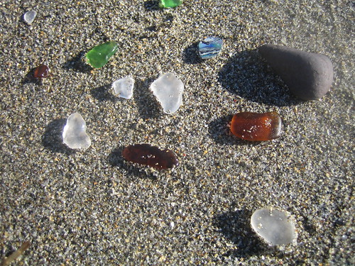 Sea glass at Glass Beach