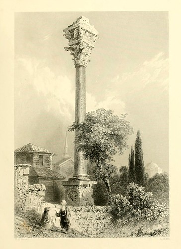 014- La columna de Marciano-Las bellezas del Bosforo 1838-W.H. Bartlett