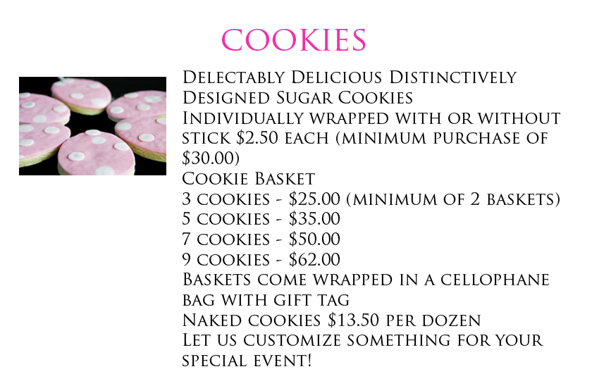 cookie prices new copy