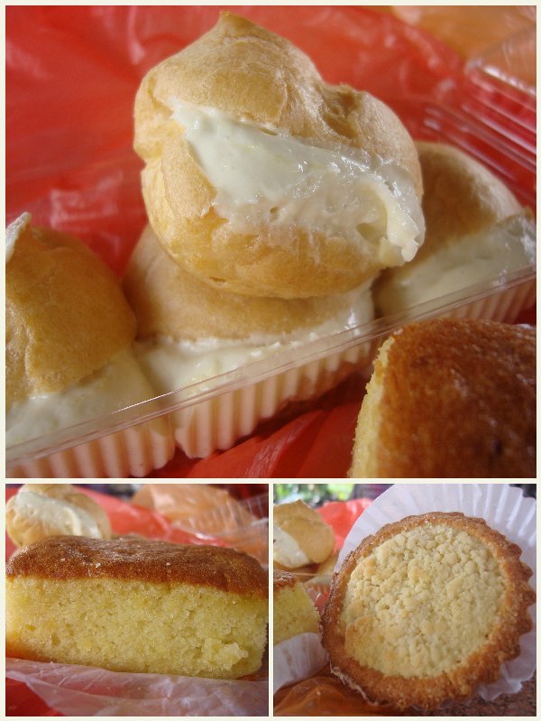 The durian puff, durian butter cake & durian tart